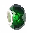 Pandora Style Charm Bead (Z235) Faceted Glass (14mm x 9mm) (Fits Troll too)