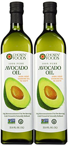 Chosen Foods 100% Avacado Cooking Oil - 1ltr Bottle (33.8fl) (2 Bottles)