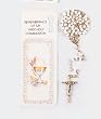 Bookmark Rosary - First Communion - Bookmark and Full 14" Rosary - Exclusively from the Studios of Cromo NB (Milano, Italy)