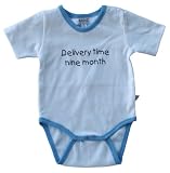 Kanz 0846623 - Body 1/4 Arm weiß mit blau (Col. 3230), taube, Spruch Delivery time nine month