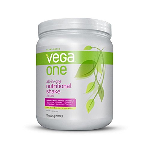 Vega One All-in-One Nutritional Shake, Berry, Small Tub, 15oz Vega One All-in-One Nutritional Shake, Berry, Small Tub, 15oz