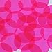 Round Vinyl Shape 40mm Hot Pink Go Go Fluorescent Edge Glow