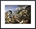 Acis and Galatea by Francois Perrier 14.00X11.25 Framed with Black Metal Frame