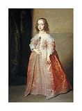 Portrait of Mary, Princess Royal by Sir Anthony Van Dyck. Size 15.25 inches width by 22.01 inches height. High Quality Art Poster Print