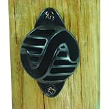 Field Guardian Wood Post Nail-On Polyrope Insulator, Black