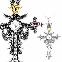 Illuminati Cross - Alchemy Gothic Pendant Necklace