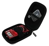 rooCASE (Med Nylon Black) Hard Shell Carrying Case with Memory Foam for Casio Exilim EX-ZR100 Digital Camera