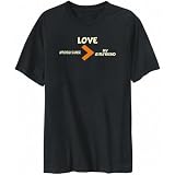 T-Shirt Mens Black  Love Applehead Siamese > My Girlfriend  Cats