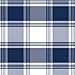 OCM Navy Plaid 3 Piece Twin XL Sheet Set for College Dorm Bedding