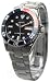 Seiko Men's 37mm Case Size Automatic Diver Watch with Red/Blue Bezel Model SKX025K2
