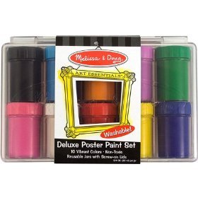 Melissa & Doug Deluxe Poster Paint Set (10 Bottles)