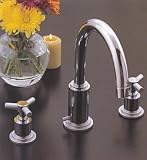 Hudson Lavatory Set by Strom Plumbing - Cross Point Handles