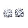 18k Gold, Round, Diamond 4-Prong Stud Earrings (1/3 cttw, H-I Color, SI1-SI2 Clarity)