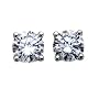18k Gold, Round, Diamond 4-Prong Stud Earrings (1/2 cttw, H-I Color, SI1-SI2 Clarity)
