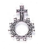 Finger Ring Rosary with Silver Tone - MADE IN ITALY