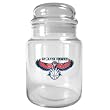 Atlanta Hawks 31oz Glass Candy Jar - Primary Logo NBA Basketball