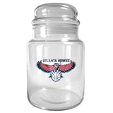 Atlanta Hawks NBA 31oz Glass Candy Jar - Primary Logo
