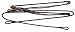 Replacement Compound Bow String - D-75 Tri Color Camo - Fits Hoyt / Reflex / More - EXTREME GEAR BOWSTRING