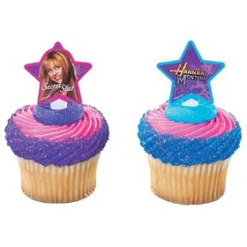Hannah Montana Party Cup Cake Picks Decorations 8 pack