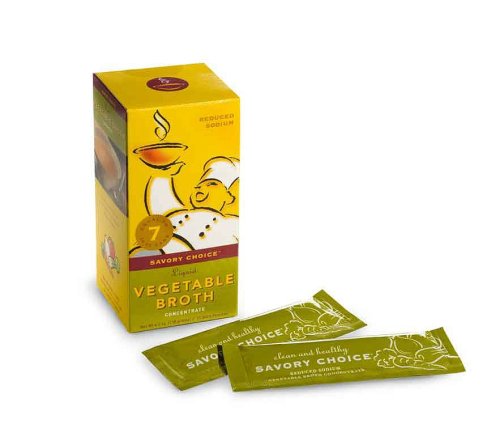 Savory Choice Liquid Vegetable Broth Concentrate, 5.1-Ounce Boxes (Pack of 4) by Savory Choice
