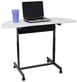 Mobile Half-Moon Computer Desk [NAN-JN-2781-GG]