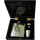 Review Sterling & Classic  / Superbike 6oz Stainless Steel Hip Flask - Gift Set