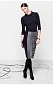 Metallic Houndstooth Skirt