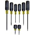 Pratt-Read 83014B Cushion Grip Slotted and Phillips Screwdriver Set, 8-Piece