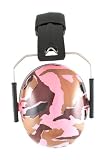 Baby Banz Hearing Protector Earmuffs, Camo Pink