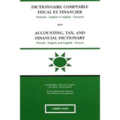 dictionnaire comptable, fiscal et financier fran�ais/anglais (usa) et anglais (usa)/fran�ais