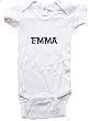 EMMA / Hurry Up - Name-series - White or Pink Onesie / Baby T-shirt