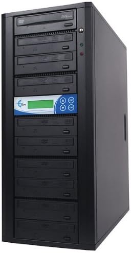 EZ-Dupe 9-Bay DISK-LOK DVD/CD Duplicator with Target Disk Copy Protection (Black)