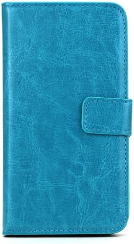 TheLovelyBird PU Leather Folio Stand Wallet Case / Cover for Samsung Galaxy S5 + Stylus Pen in Retail Packaging (Blue)