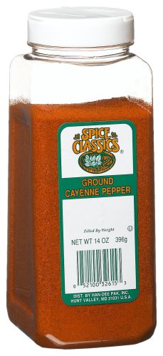 Spice Classics Cayenne Pepper, Ground, 14-Ounce Plastic Bottle (Pack of 6) by McCormick