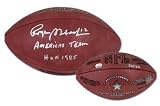 Roger Staubach Dallas Cowboys Autographed SB VI and XII Football with HOF 1985 and America's Team Inscription