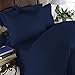 Elegant Comfort 1500 Premier Hotel Quality 2pcs PILLOW CASES and COLORS, Queen, Navy