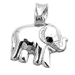 Sterling Silver Pendant - Elephant - 18mm Height