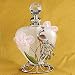 Jewel Peacock Pink Silk Floral Perfume Bottle Fragrance Container