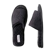 Dearfoams Women's Quilted Open Toe Scuff Slippers