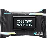 Dude Wipes Flushable Wipes, Unscented & Naturally Soothing, Dispenser Pack (48ct)