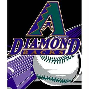 MLB Arizona Diamondbacks 50-Inch-by-60-Inch Raschel Plush Throw 