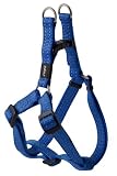 Rogz Utility Medium 5/8-Inch Reflective Snake Adjustable Dog Step-in-Harness, Blue
