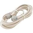 7FT 6-WIRE Tel Ln Cord Ivory Premium Retail Blister Pack