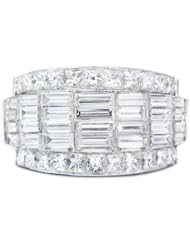 Diamond & 18k White Gold Right Hand Ring