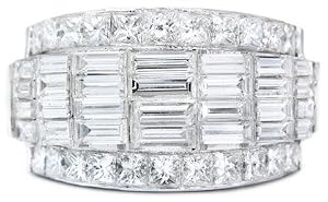 Diamond & 18k White Gold Right Hand Ring