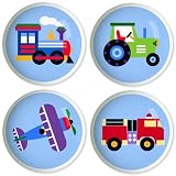 Olive Kids Trains, Planes, & Trucks Kids Bedding Coordinating Drawer Knob Set