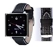 Wrist Jockey Italia - Black/White Leather (iPod nano watch band)