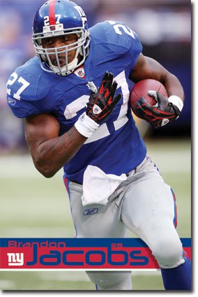 Brandon Jacobs New York Giants NFL 22x34 POSTER Poster Print, 22x34