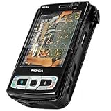 Elite Leather Case with Spring & Swivel Clip for Nokia N95 (Black)