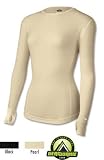 Duofold Varitherm Women's Wool Crew 391A M in Pearl